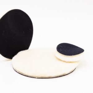 Boina Pulir Lana Blanca Velcro ( 75mm.)